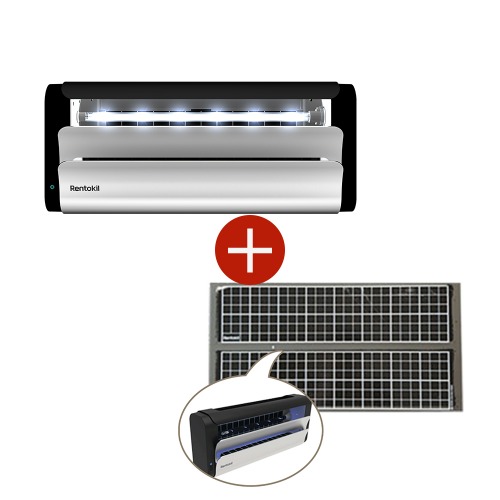 하이진에스,[여름특가] LED 룸니아 컴팩트 포충기+끈끈이(카트리지) 1팩(10매) 세트,렌토킬,기본트렌드,렌토킬,국내 